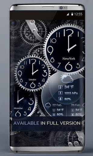 FREE Black Clock LiveWallpaper screenshot 3