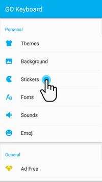 GO Keyboard Sticker Emoticon 7 تصوير الشاشة