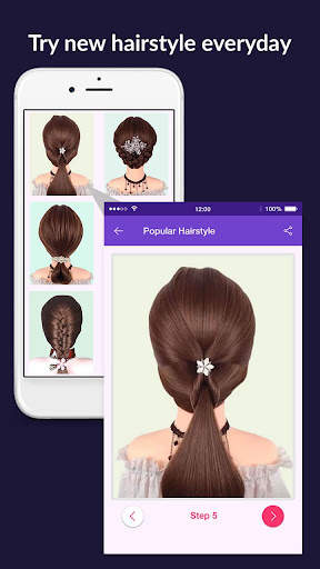 Hairstyles step by step easy,  screenshot 3