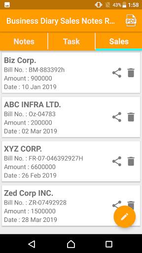 Business Diary Sales Notes Register & Day Planner screenshot 1