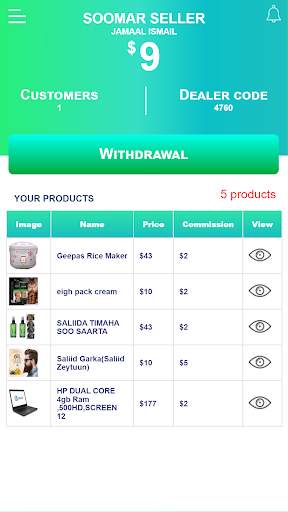 Soomar seller screenshot 1