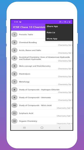 ICSE Class 10 Chemistry Solutions Selina OFFLINE screenshot 7