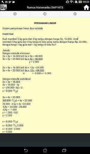 Rumus Mapel Matematika Untuk Tingkat SMP/MTS screenshot 12