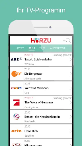 HÖRZU TV Programm als TV-App 1 تصوير الشاشة