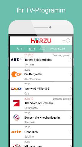 HÖRZU TV Programm als TV-App स्क्रीनशॉट 1