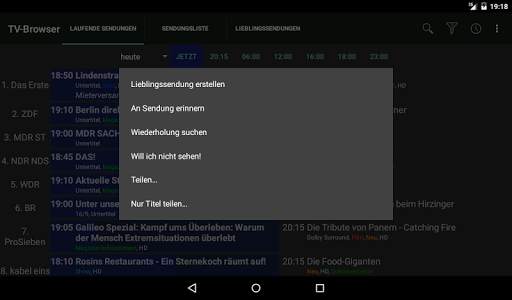 TV-Browser Teilen-Plugin screenshot 3