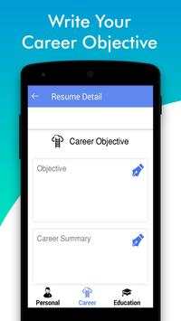 Resume Builder:Free CV Maker Templates,PDF formats screenshot 4