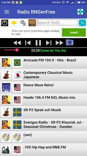 Online Radio,music World Wide stations,video Free 2 تصوير الشاشة