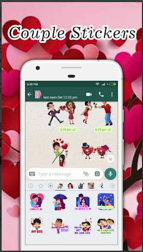 Stiker WA Love valentine classic 2020 screenshot 5