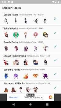 Sasuke and Sakura Family Sticker for WA screenshot 1