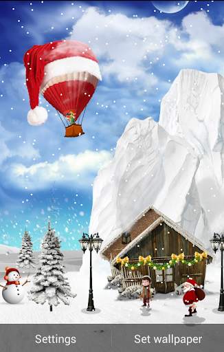 Free Christmas Live Wallpaper 4 تصوير الشاشة