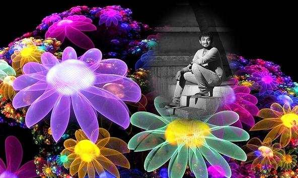 Neon Flower Photo Frame screenshot 4