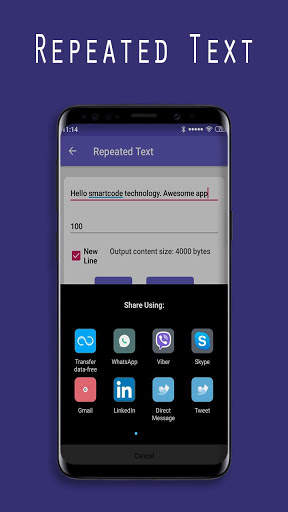 Text Repeater for WhatsApp, Instagram and Facebook screenshot 5