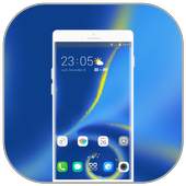 Theme for blue shining glass wallpaper 2.0.1