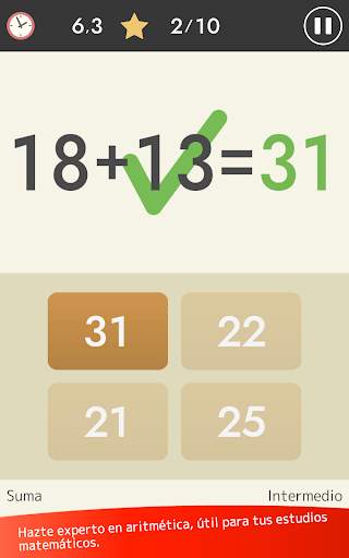 Cálculo mental (Matemáticas) screenshot 9