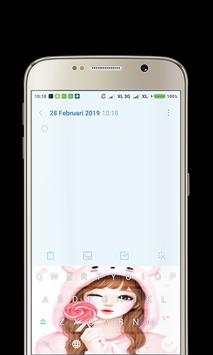 Cute Laura Keyboard screenshot 7