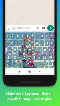 Anime Girl Keyboard Theme screenshot 5