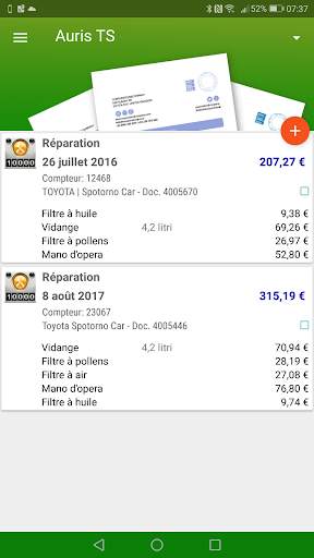 MyFuelLog2 - Gestion de véhicules screenshot 7