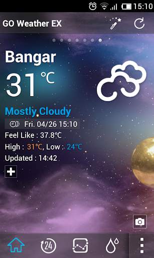 Glittering Star Weather Widget screenshot 3