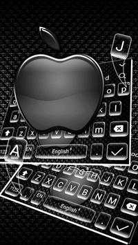 Cool Black Apple Keyboard Theme🍏 screenshot 1