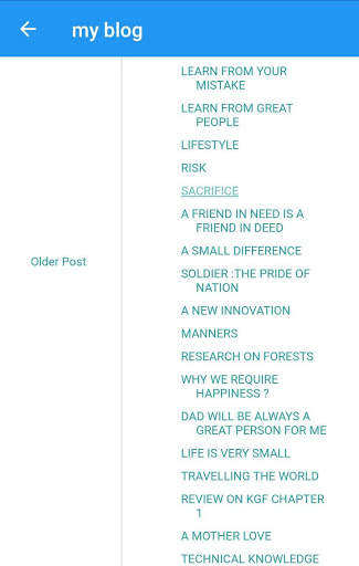 MY BLOG screenshot 3