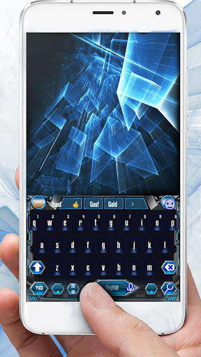 High-tech Network Keyboard Theme With Vortex screenshot 1
