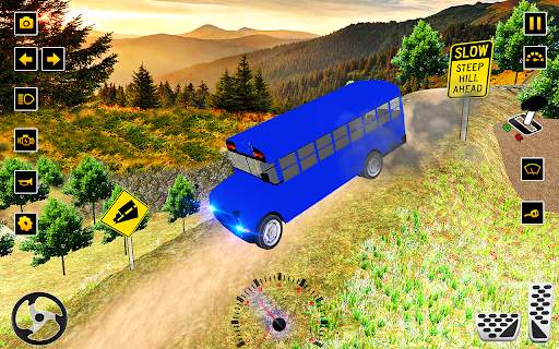 Drive Hill Coach Bus Simulator: Permainan Bas 2019 screenshot 5