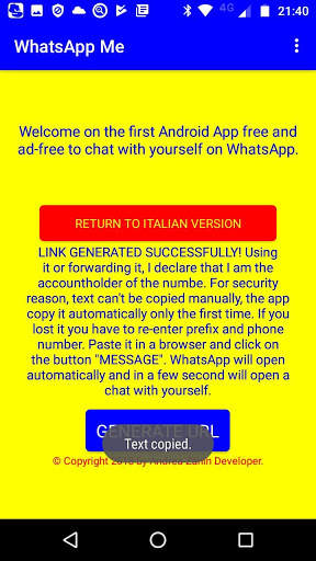[Vecchia Versione] MessageME On WA screenshot 1
