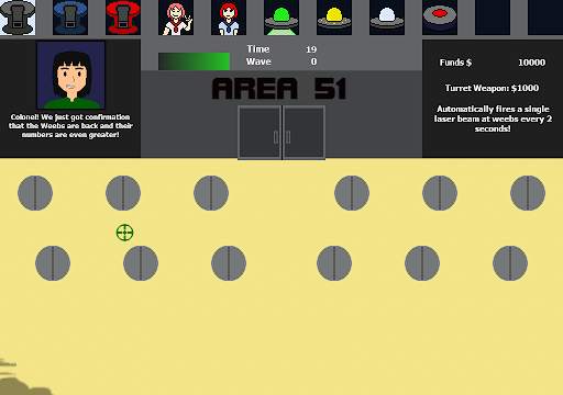 Area 51 Weeb Defense 2.22 screenshot 3