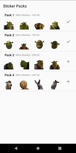 Stickers with Shrek for WhatsApp screenshot 1