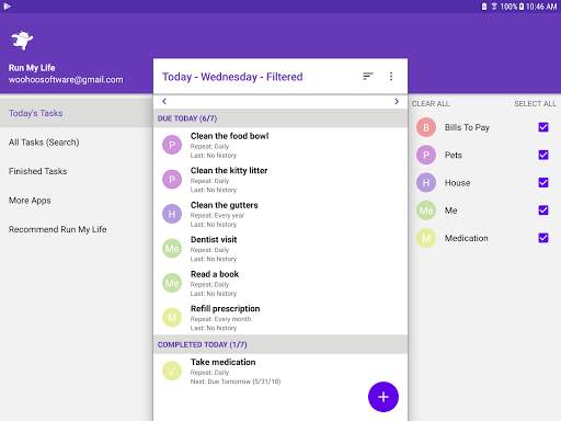 Run My Life - To Do List screenshot 5