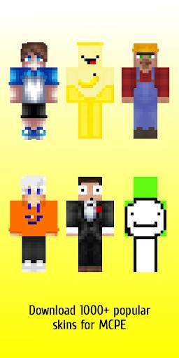 Youtubers skins for Minecraft screenshot 5