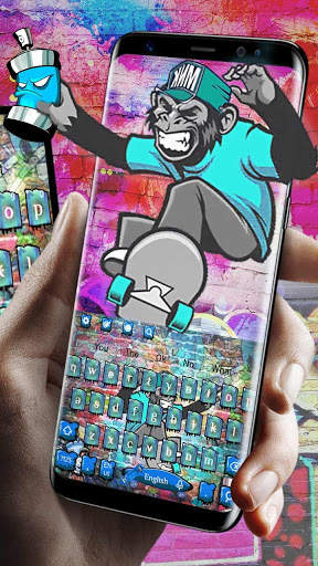 Skate Graffiti Keyboard Theme screenshot 2