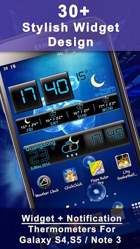 Weather Rise Clock 30  Widgets screenshot 1