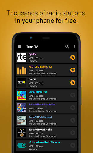 TuneFM - Internet Radio Player screenshot 2
