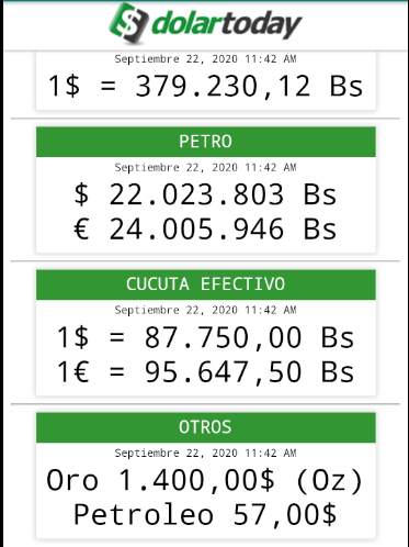 DolarToday App screenshot 2