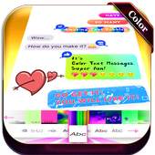 Color Your Text Messages for whatsapp & facebook 1.0