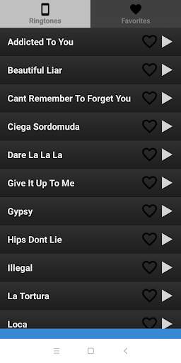 Shakira ringtones free screenshot 2
