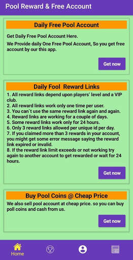 Free Coins & Free Cash - Pool Reward screenshot 1