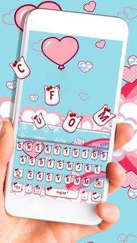 Cute Pink Kitty Cartoon Cat Keyboard Theme🐱 2 تصوير الشاشة