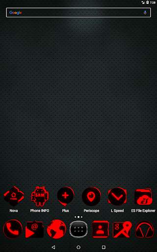 Flat Black and Red Icon Pack screenshot 17