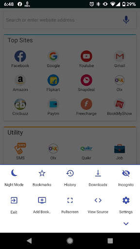 M Browser screenshot 2