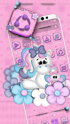 Cute Unicorn Launcher Theme screenshot 3