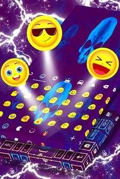 Blue Skull Keyboard Theme screenshot 5