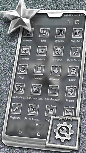Silver Star Theme Launcher screenshot 2