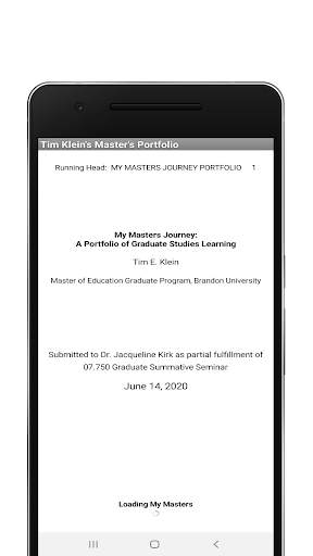 My Masters screenshot 1