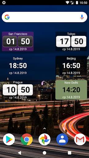 World Clock Widget скриншот 2
