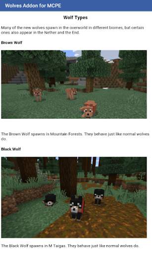 Wolves  Addon for Minecraft PE screenshot 1