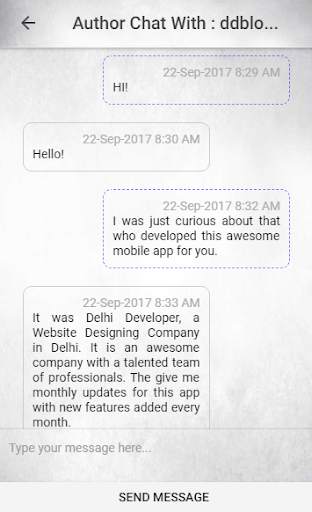 Delhi Developer WordPress Bloggers Mobile App Demo screenshot 7