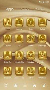 Classic Gold GO Launcher Theme screenshot 2